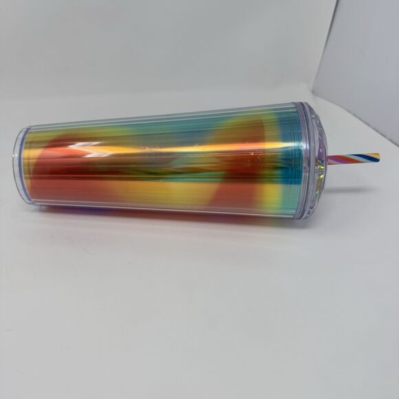 Starbucks 2021 Rainbow Pride Kaleidoscope 24oz tumbler Iridescent Holographic - Picture 5 of 5